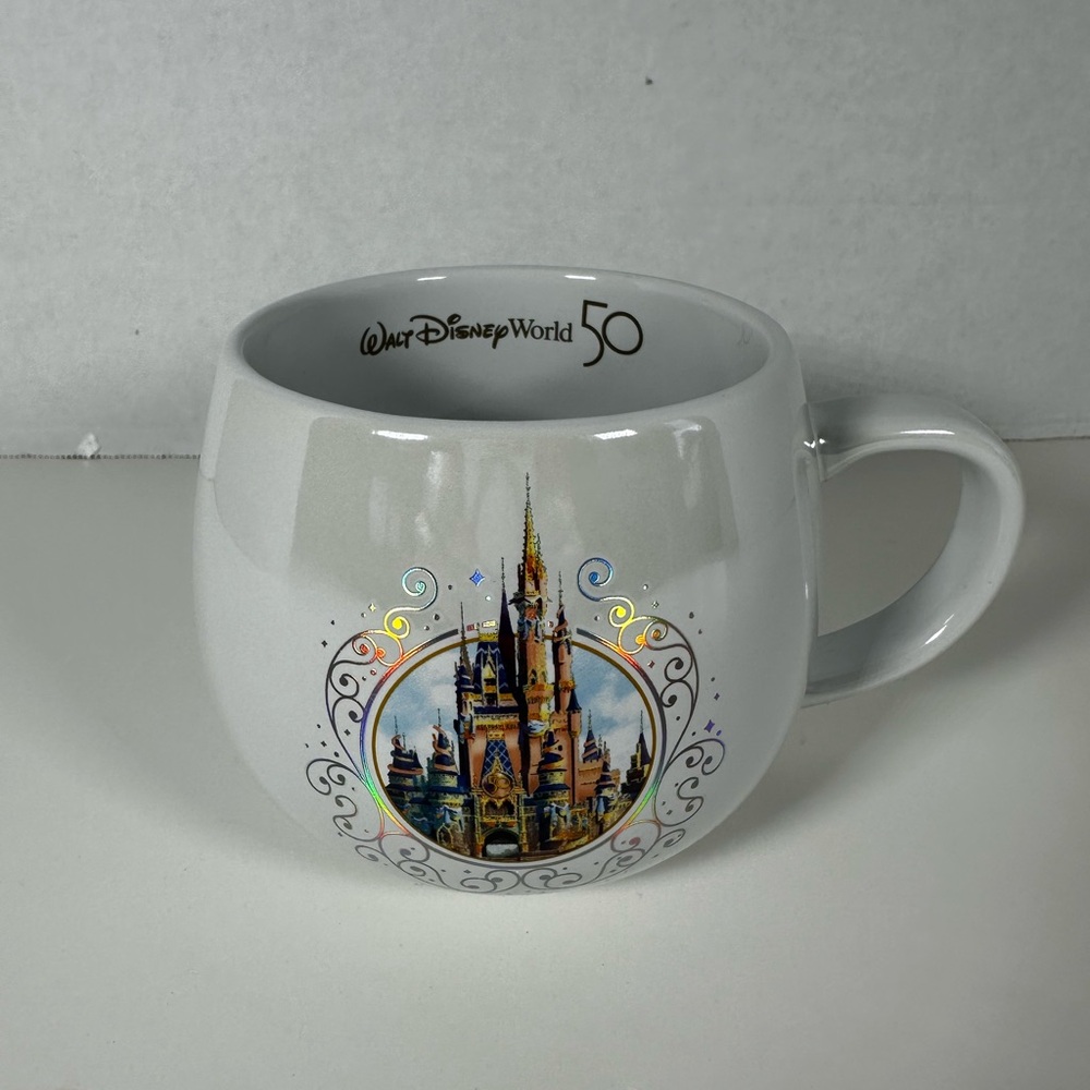 Disney Parks WDW 50th Magical Celebration Cinderella Castle Coffee Mug